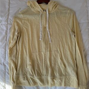 Sunny Yellow Casual Hoodie